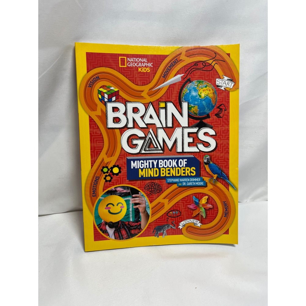 National Geographic Kids Brain‎ Games Mighty Book of Mind Benders Puzzles 2019